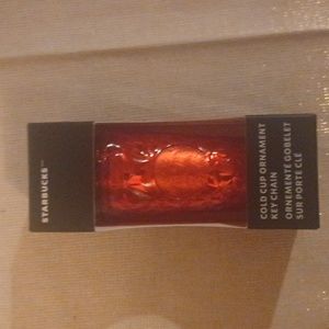 NIB Starbucks holiday cold cup keychain